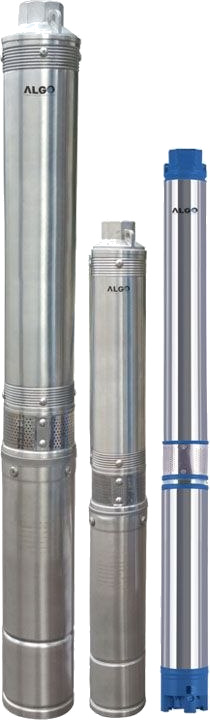 ALGO submersible borehole pumps in three sizes